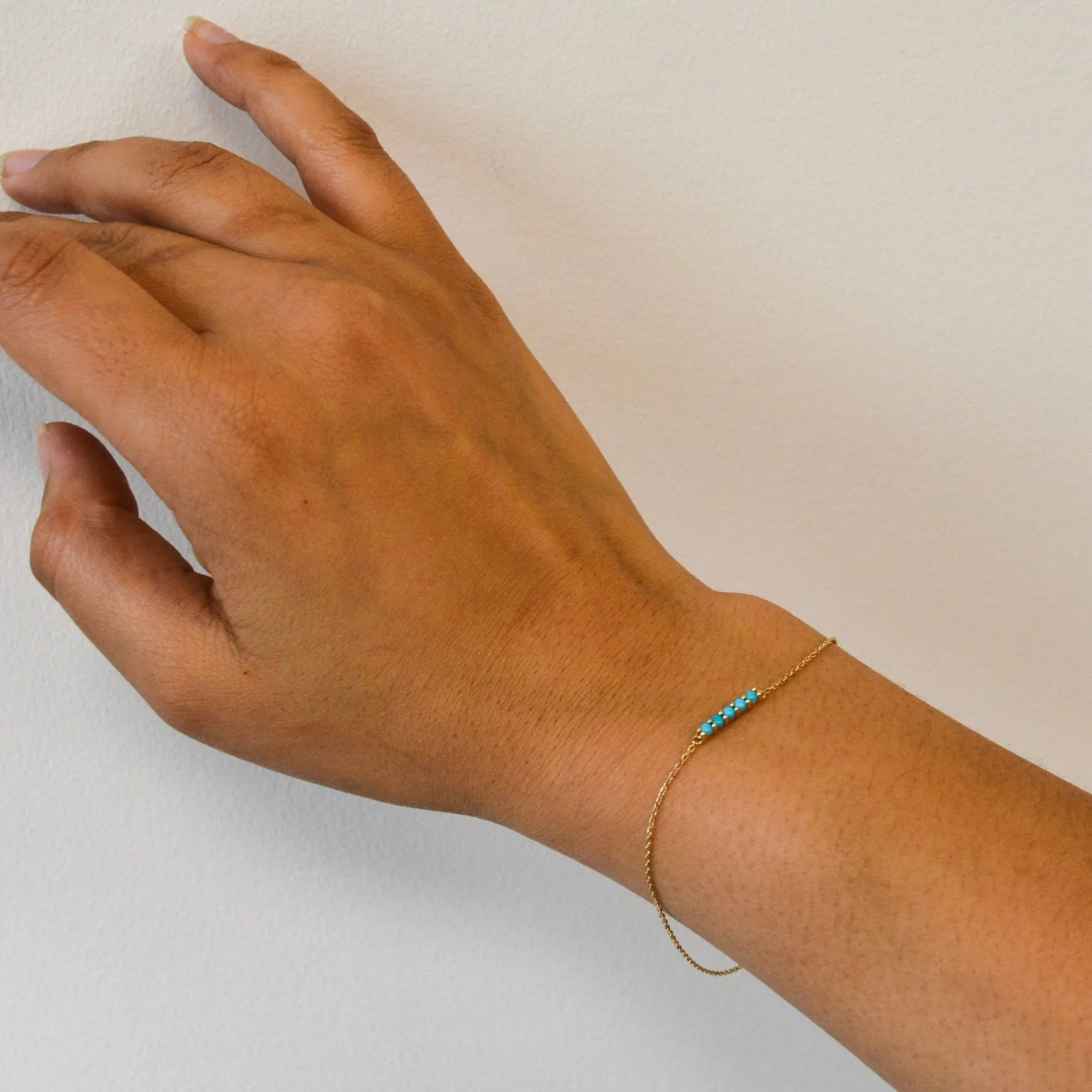 '100 Ways' Turquoise Cabochon Bracelet |