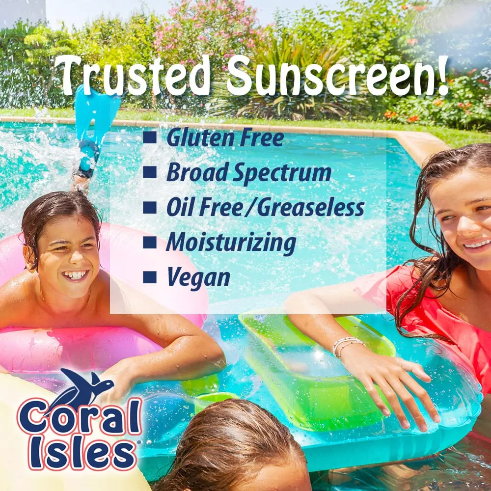 32-oz Coral Isles SPF 50 KIDS Sunscreen Lotion with Pump (Quart)