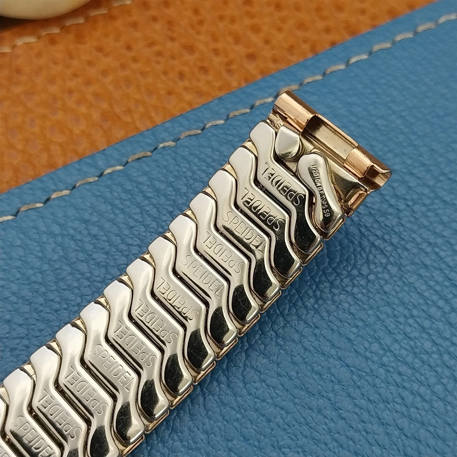 5/8" 1959 Speidel First Nighter 10k Rose Gold-Filled Unused Vintage Watch Band
