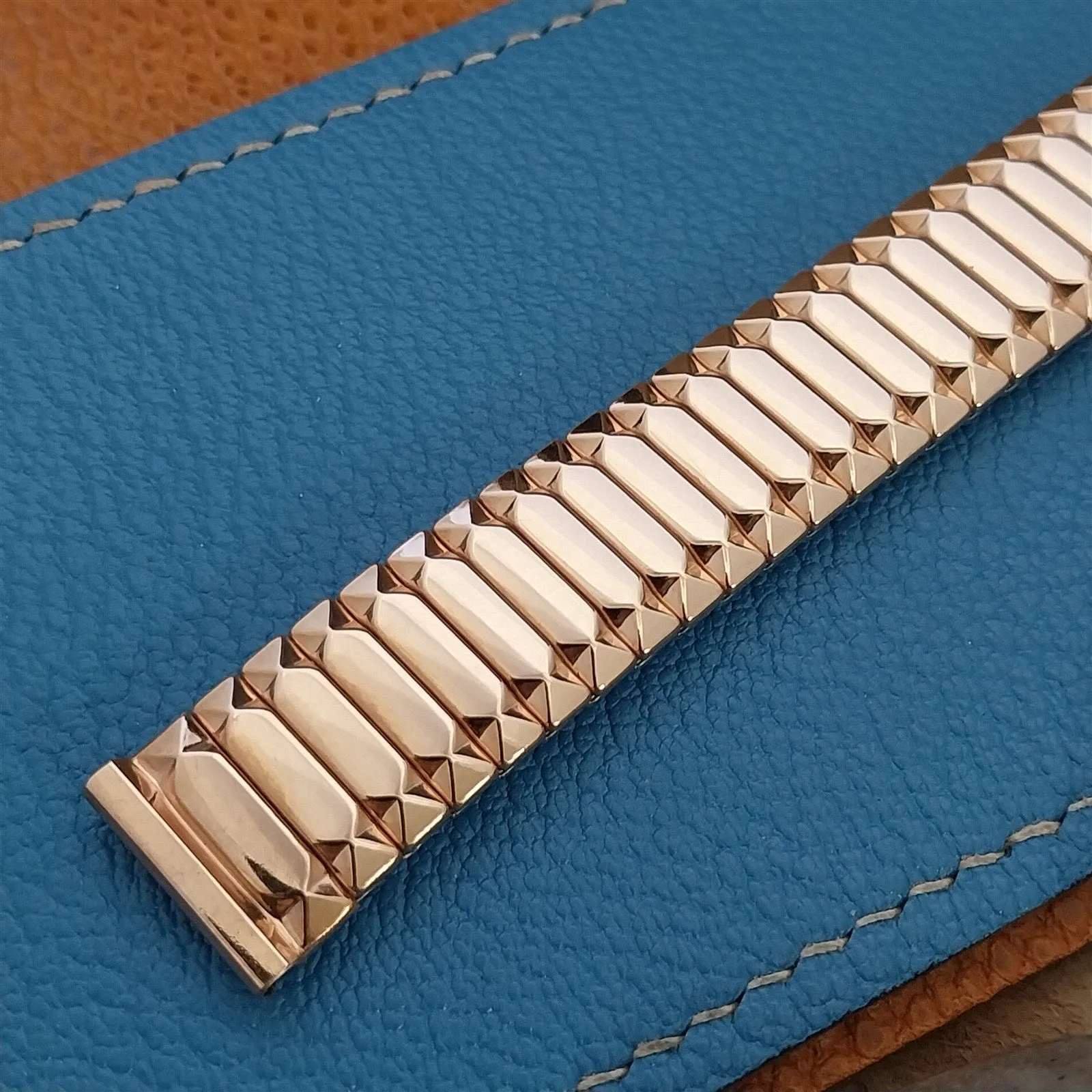 5/8" 1959 Speidel First Nighter 10k Rose Gold-Filled Unused Vintage Watch Band