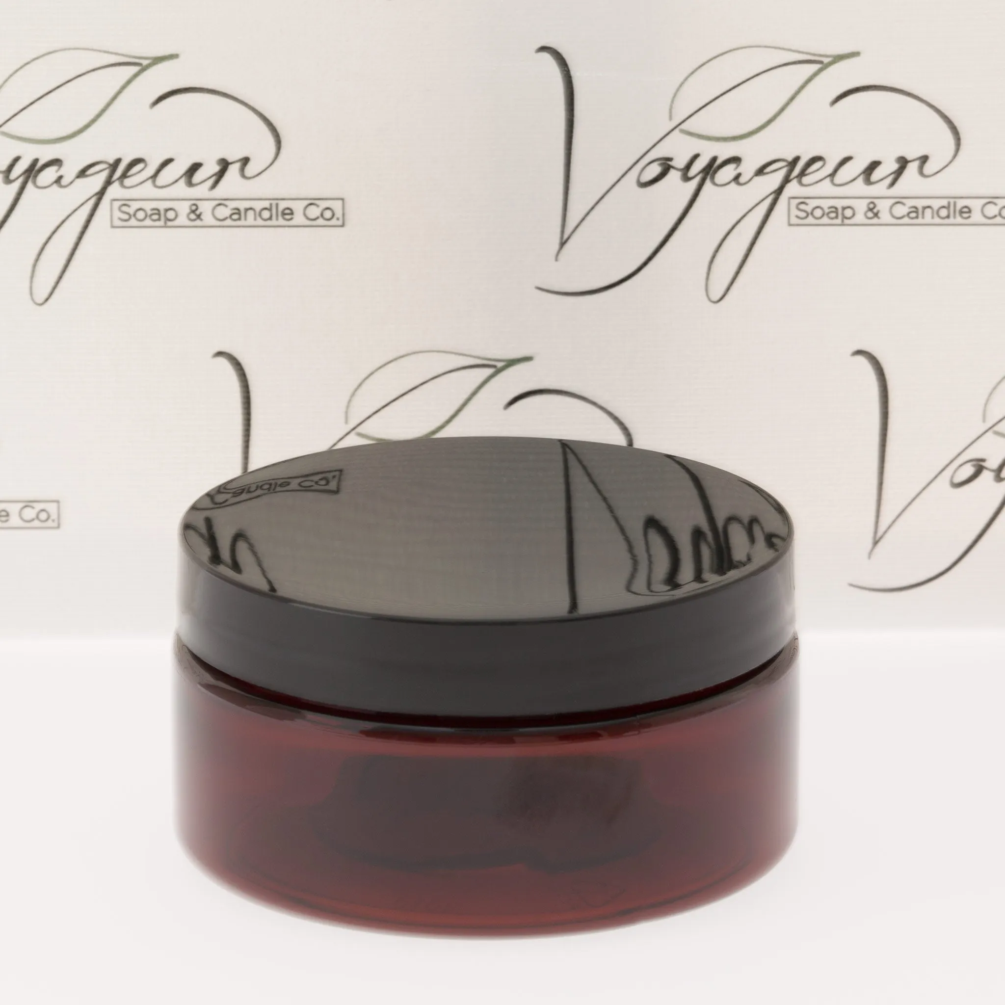 8 oz Amber Shallow Jar with 89-400 Neck