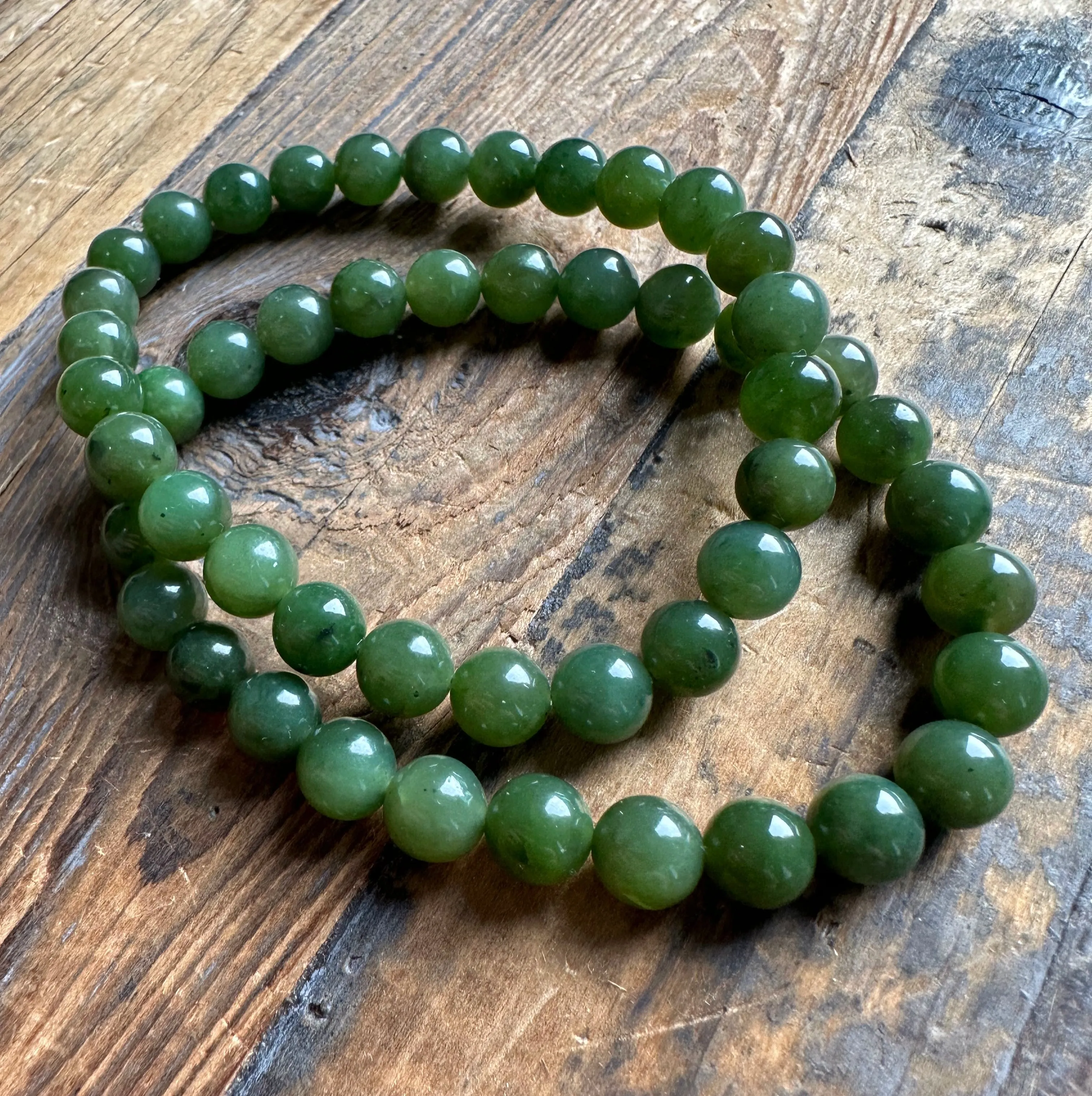 8mm Bead Bracelet, 7.5"