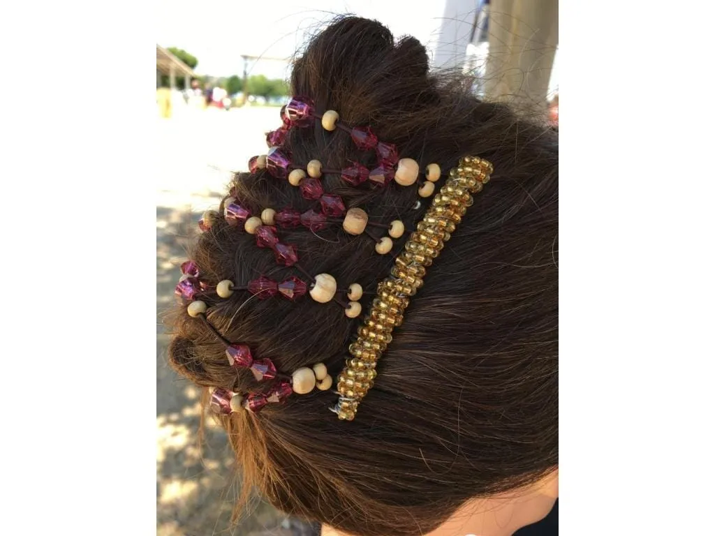 African Butterfly Wire Hair Clip - 9 Tong 631
