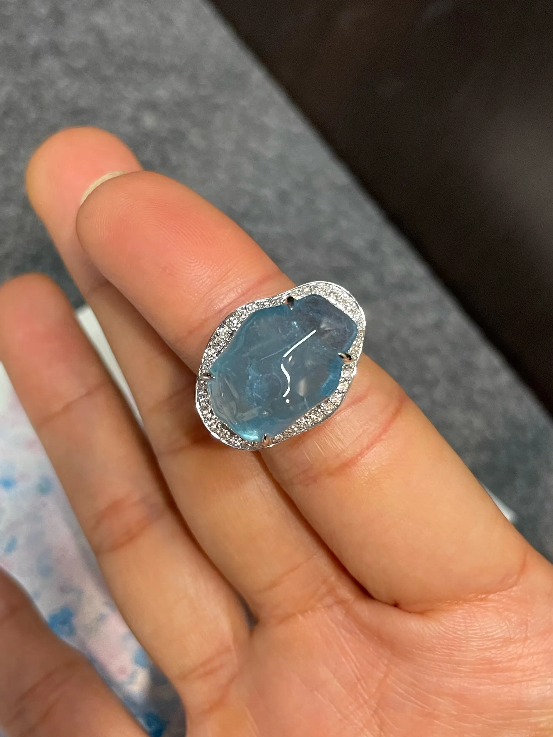 Aquamarine Ring - 15CT (NJR294)