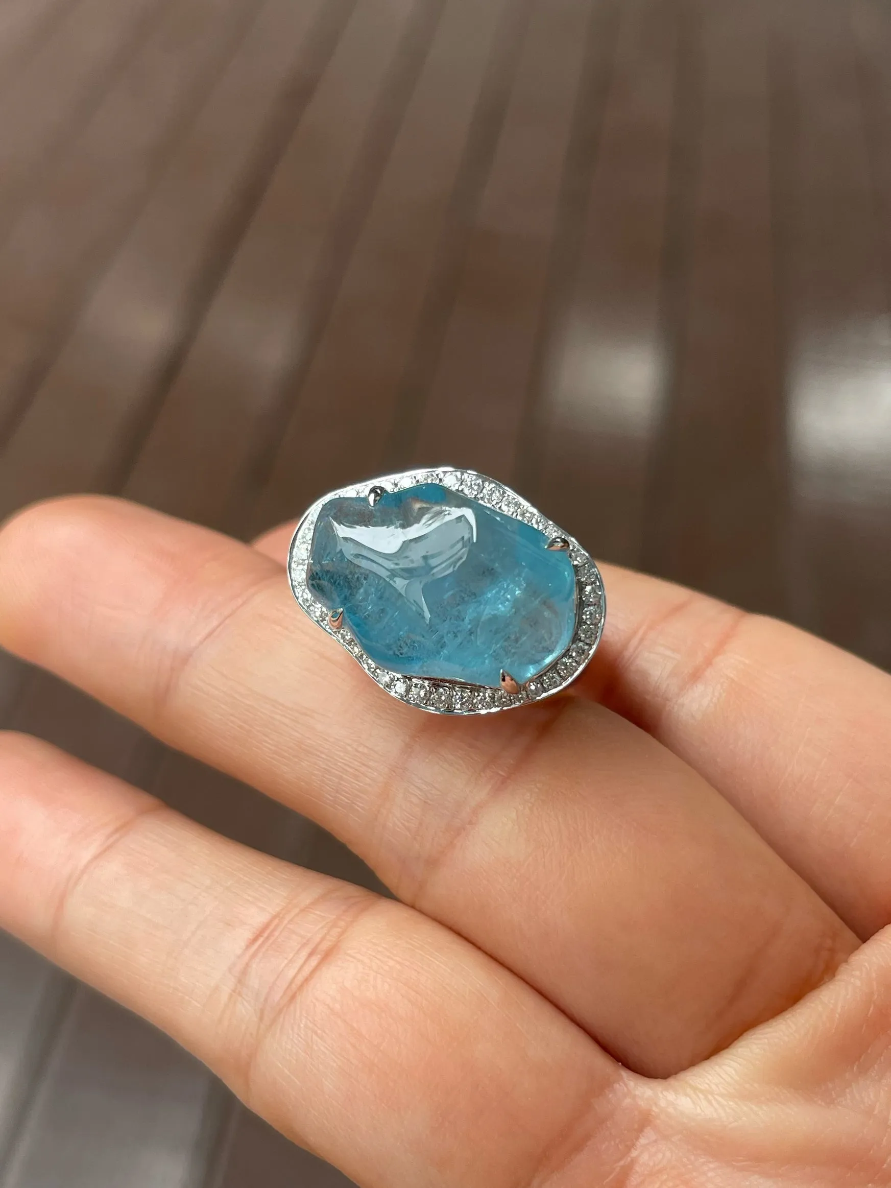 Aquamarine Ring - 15CT (NJR294)