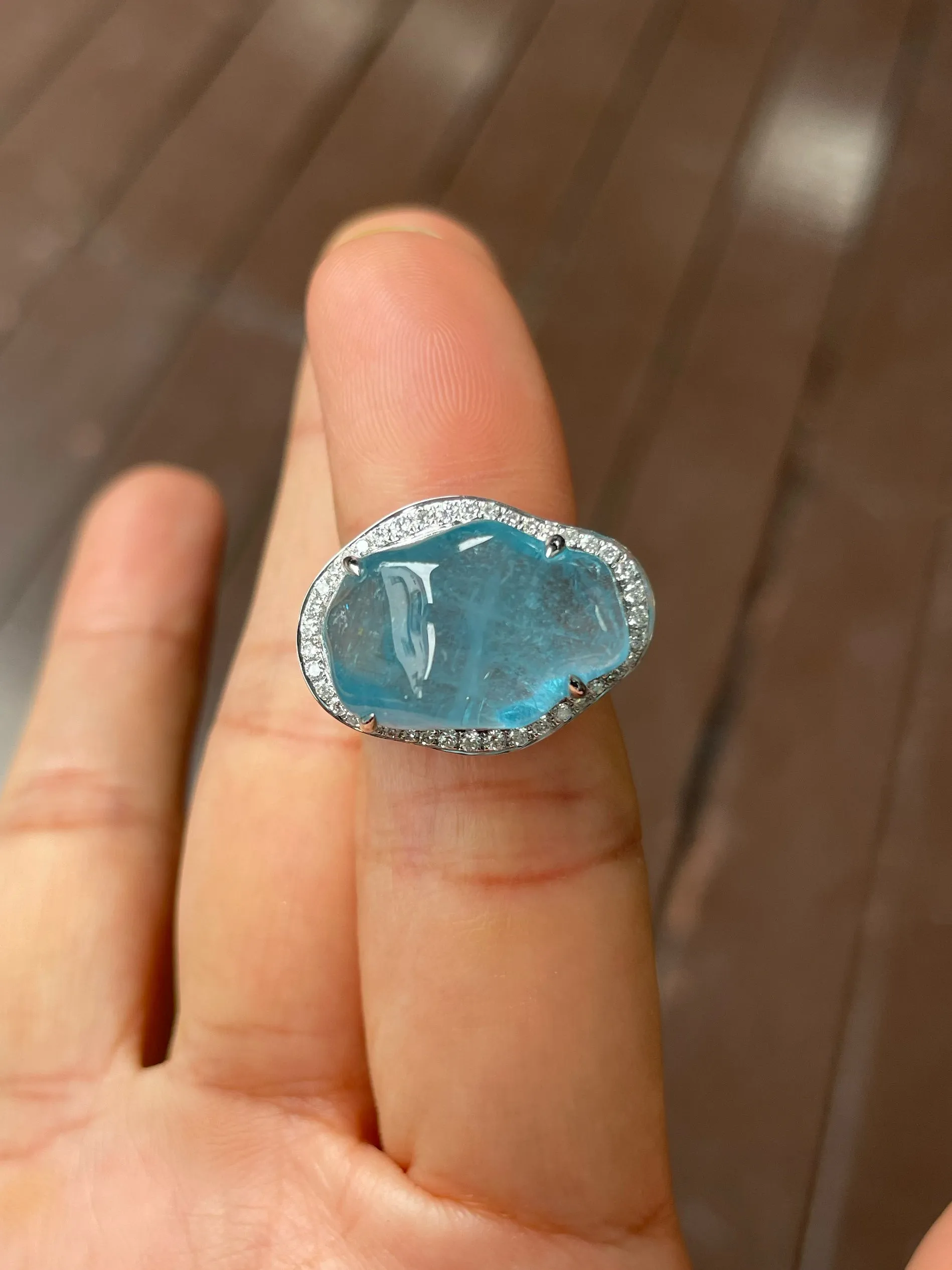 Aquamarine Ring - 15CT (NJR294)