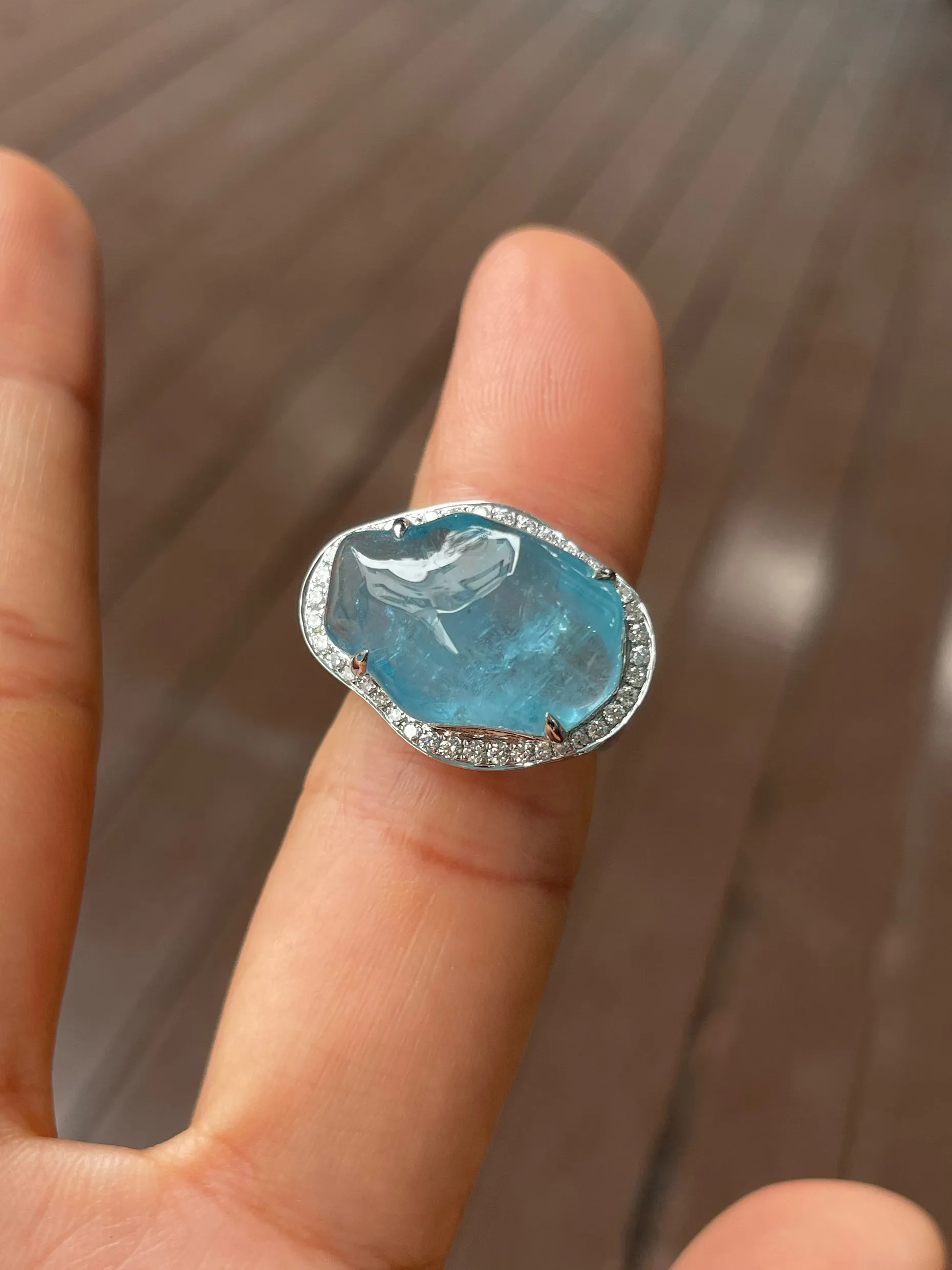 Aquamarine Ring - 15CT (NJR294)