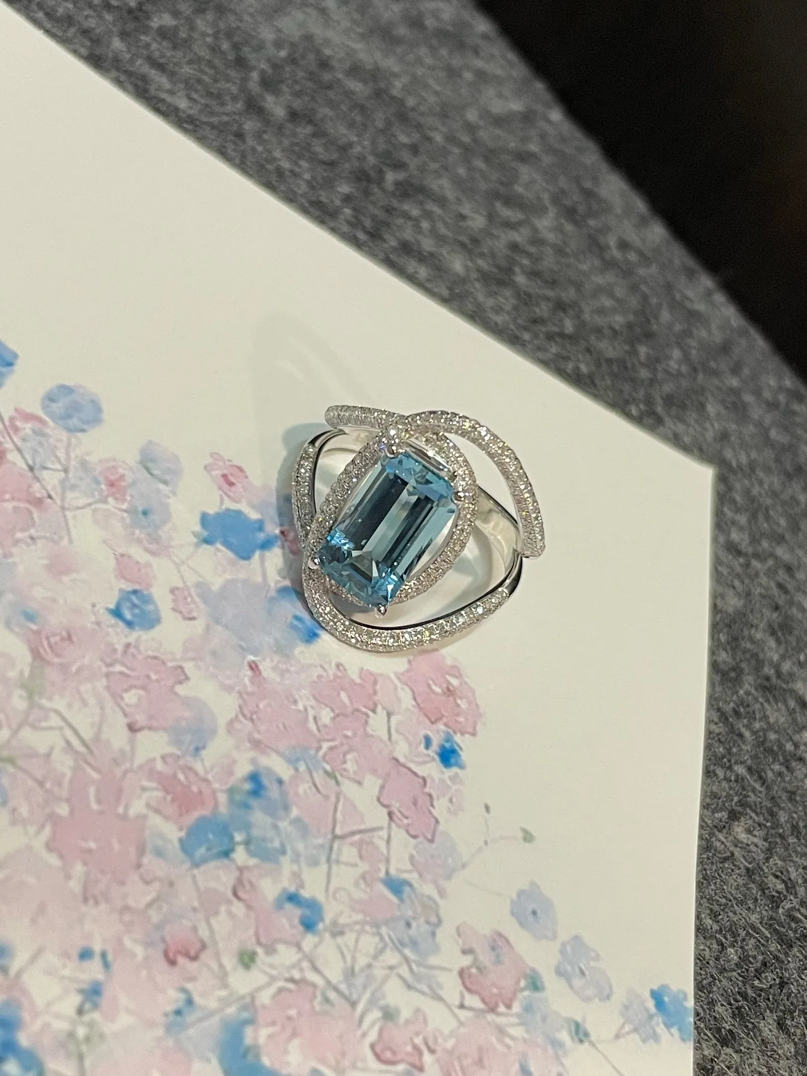 Aquamarine Ring - 3.23CT (NJR183)