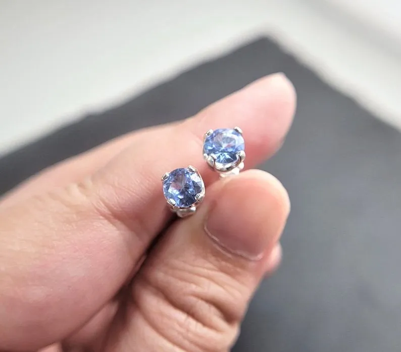Aquamarine Stud Earrings