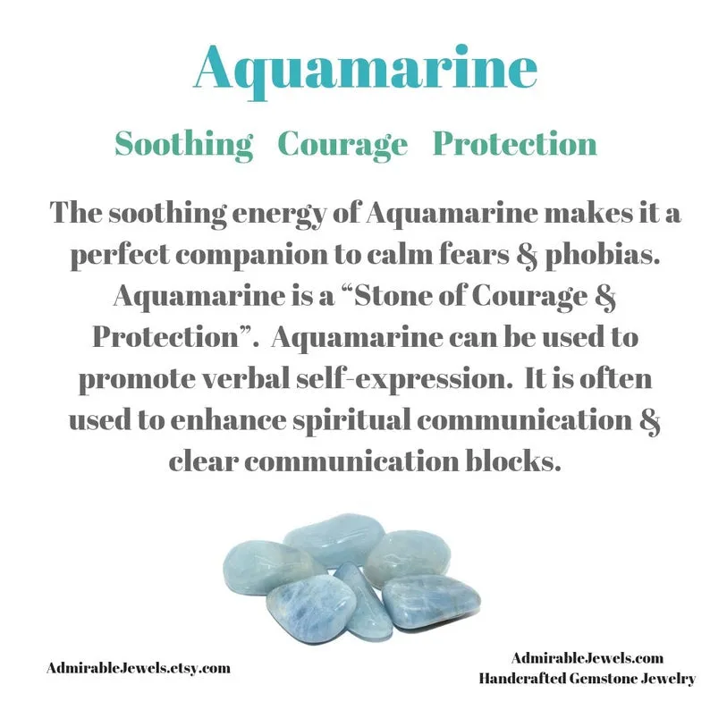 Aquamarine Stud Earrings