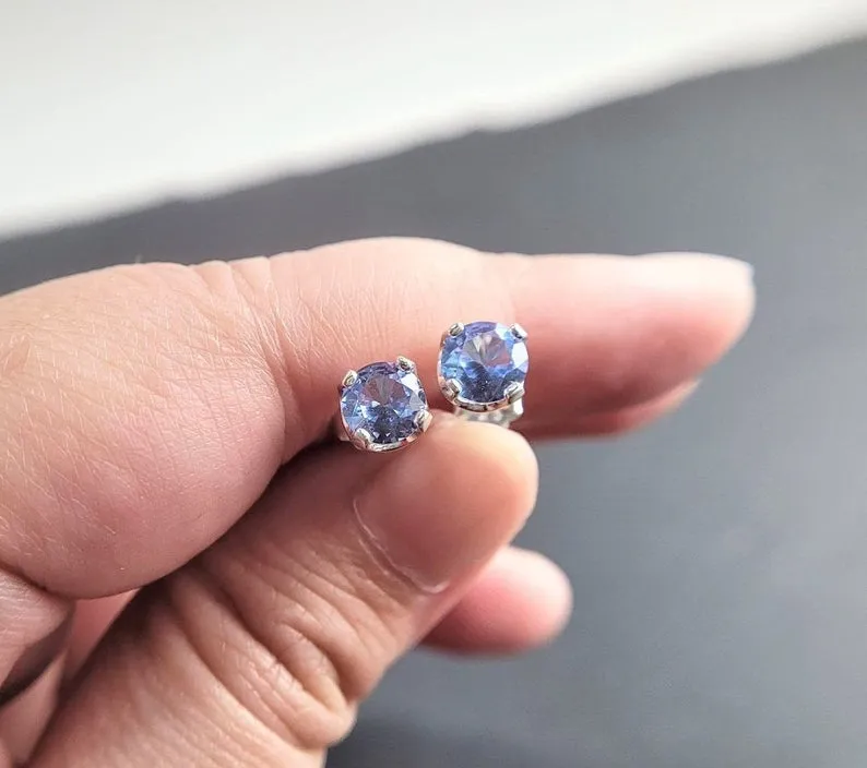 Aquamarine Stud Earrings
