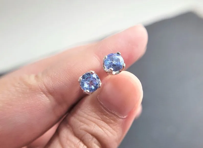 Aquamarine Stud Earrings