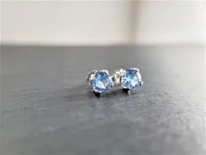 Aquamarine Stud Earrings