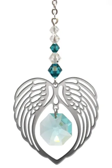 Birthstone Angel Wing - Zircon