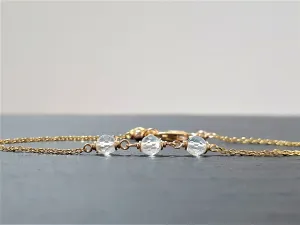 Dainty Aquamarine Anklet
