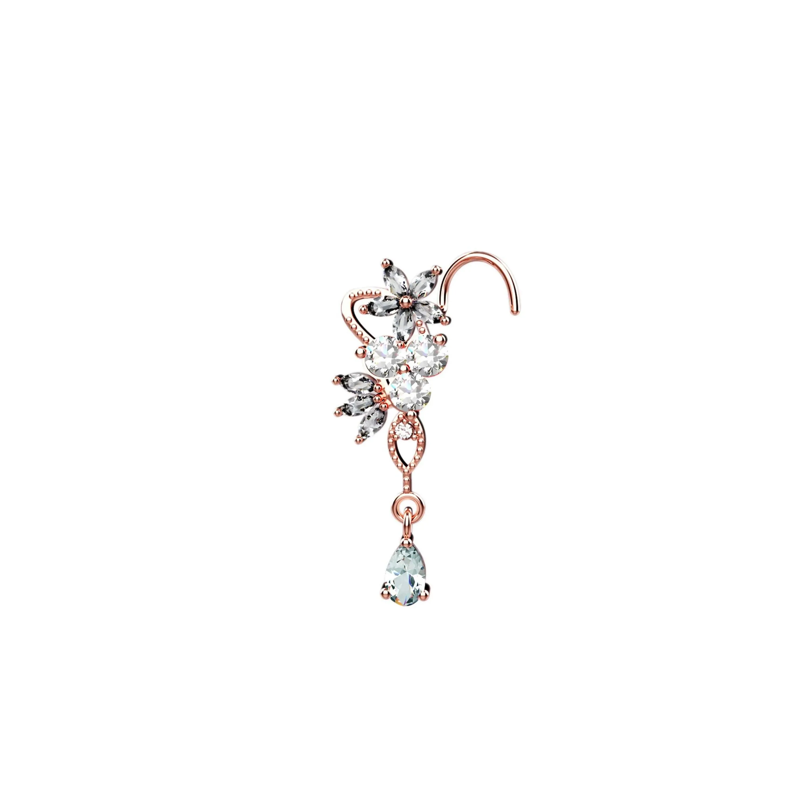 Dangle Nose Ring Piercing – Gold Jewelry for Women