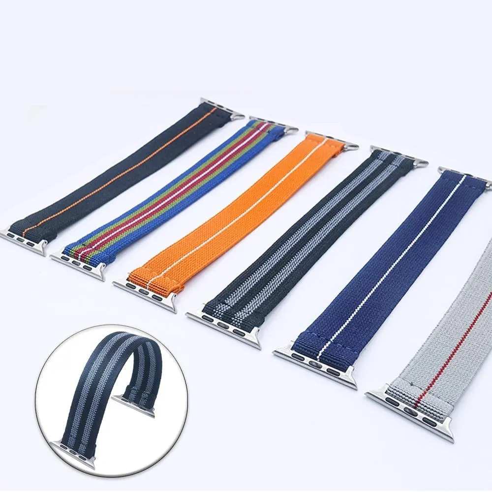 Fashion Elastic Nylon Solo Loop Strap Sports Wristband Series 7 6 5 4
