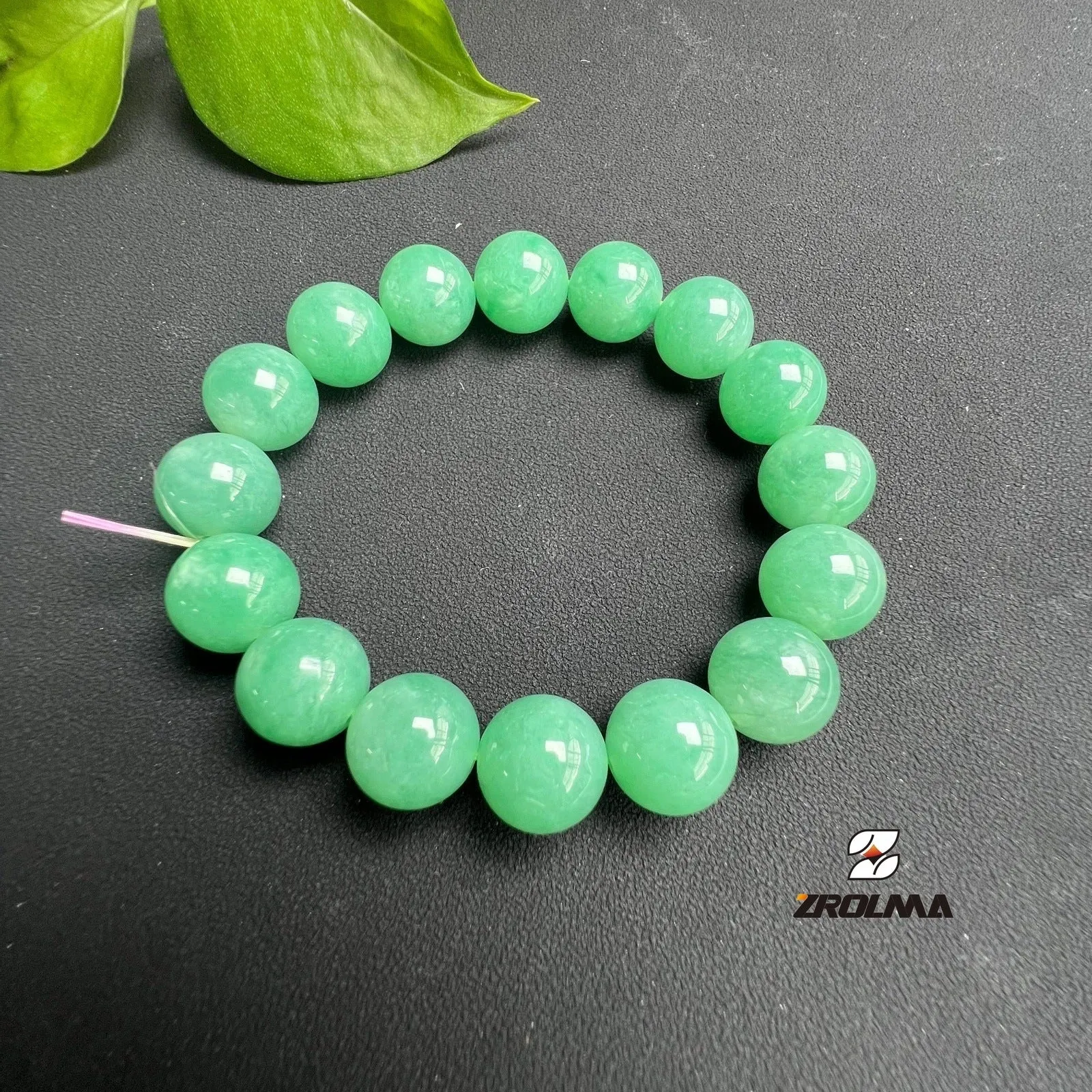 Full Green Burmese Jadeite Bracelet - ZROLMA