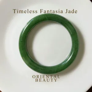 Genuine Siberian nephrite jade Bracelet bangle - 55mm inner diameter