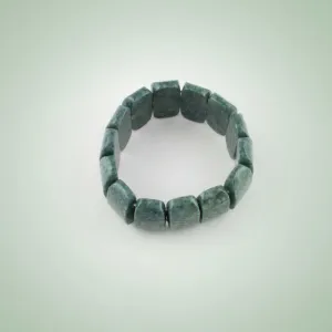 Green jade tablet Bracelet