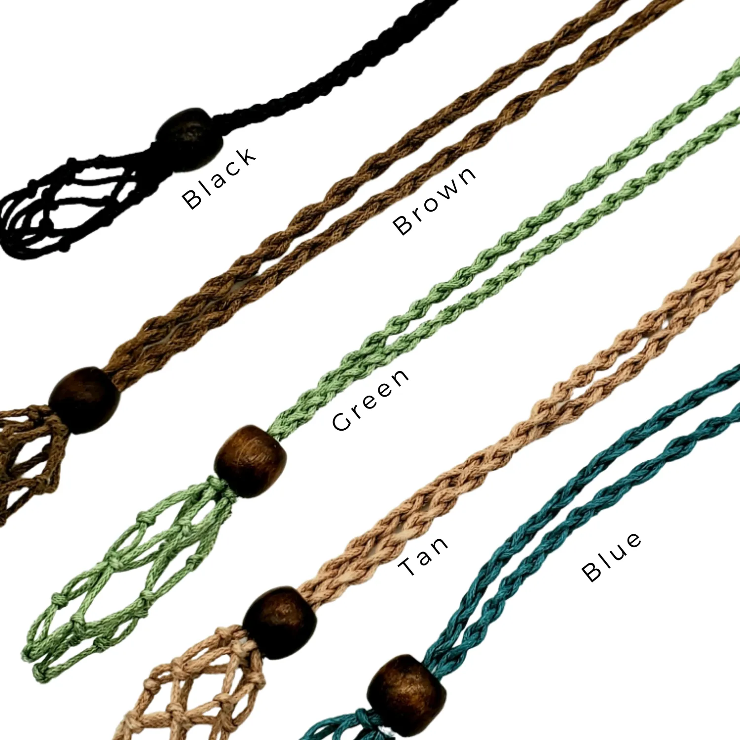 Interchangeable Stone and Crystal Necklace Pouch 18  Stone Options . * . Chakra, Healing | Adjustable | Hemp | Handmade!