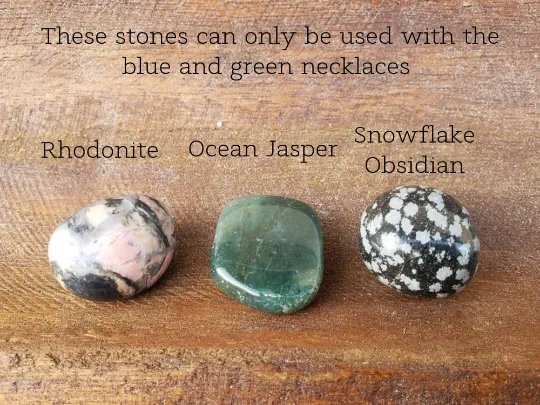 Interchangeable Stone and Crystal Necklace Pouch 18  Stone Options . * . Chakra, Healing | Adjustable | Hemp | Handmade!