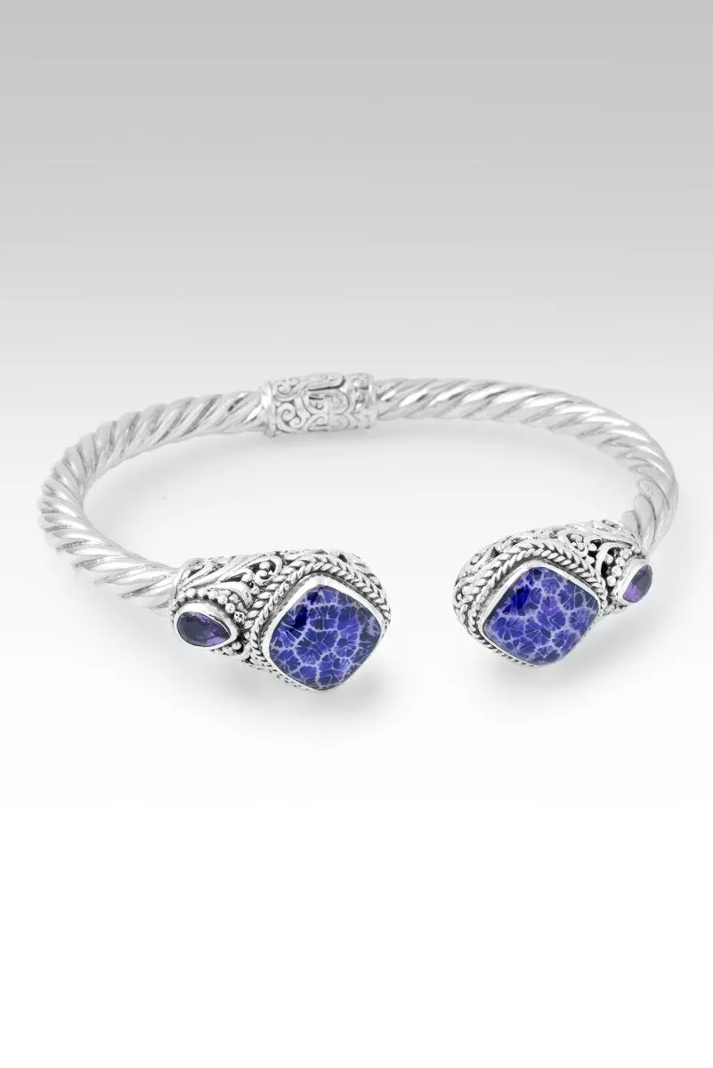 Joyful Expectation Tip-to-Tip Bracelet™ in Purple Fossilized Coral