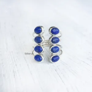 Lapis Lazuli Deep Ocean Silver Ring