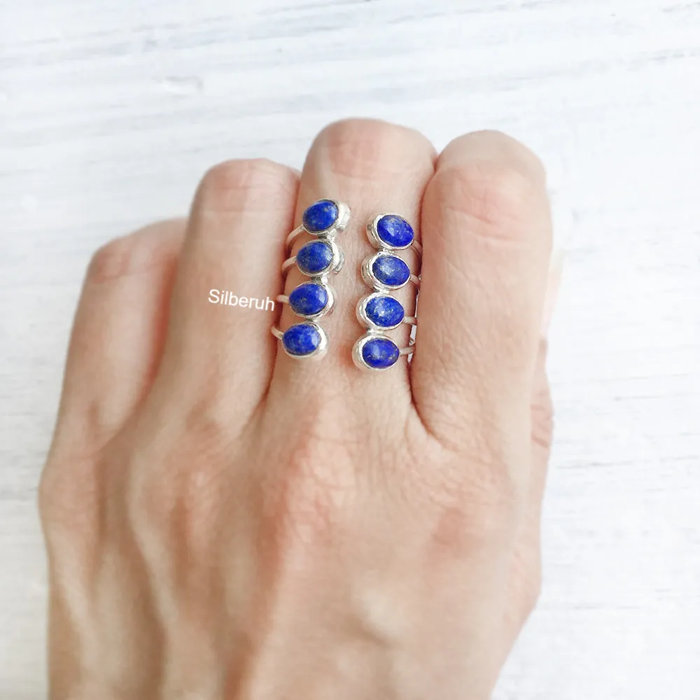Lapis Lazuli Deep Ocean Silver Ring