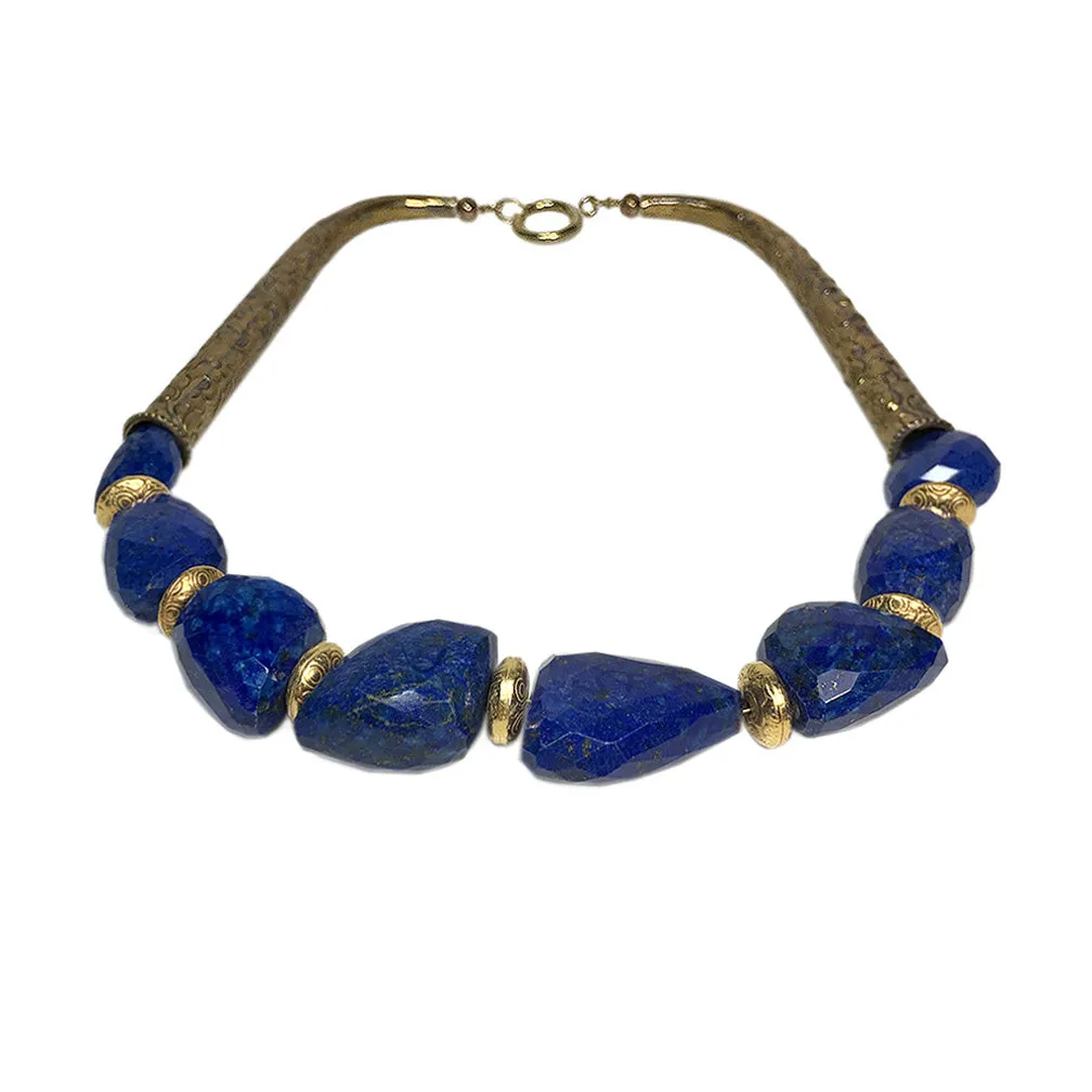 Lapis Lazuli Nugget Necklace