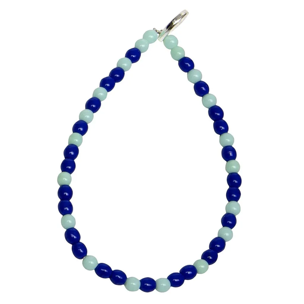 Loyalty Morse Code Blessing Glass Bead Bracelet