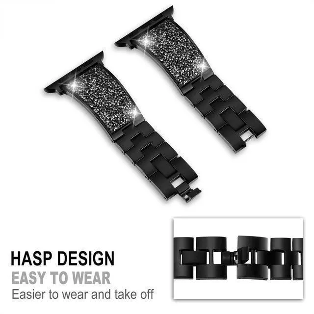 Luxury Designer Apple Watch Bling Diamond Fashion Band Crystal Strap