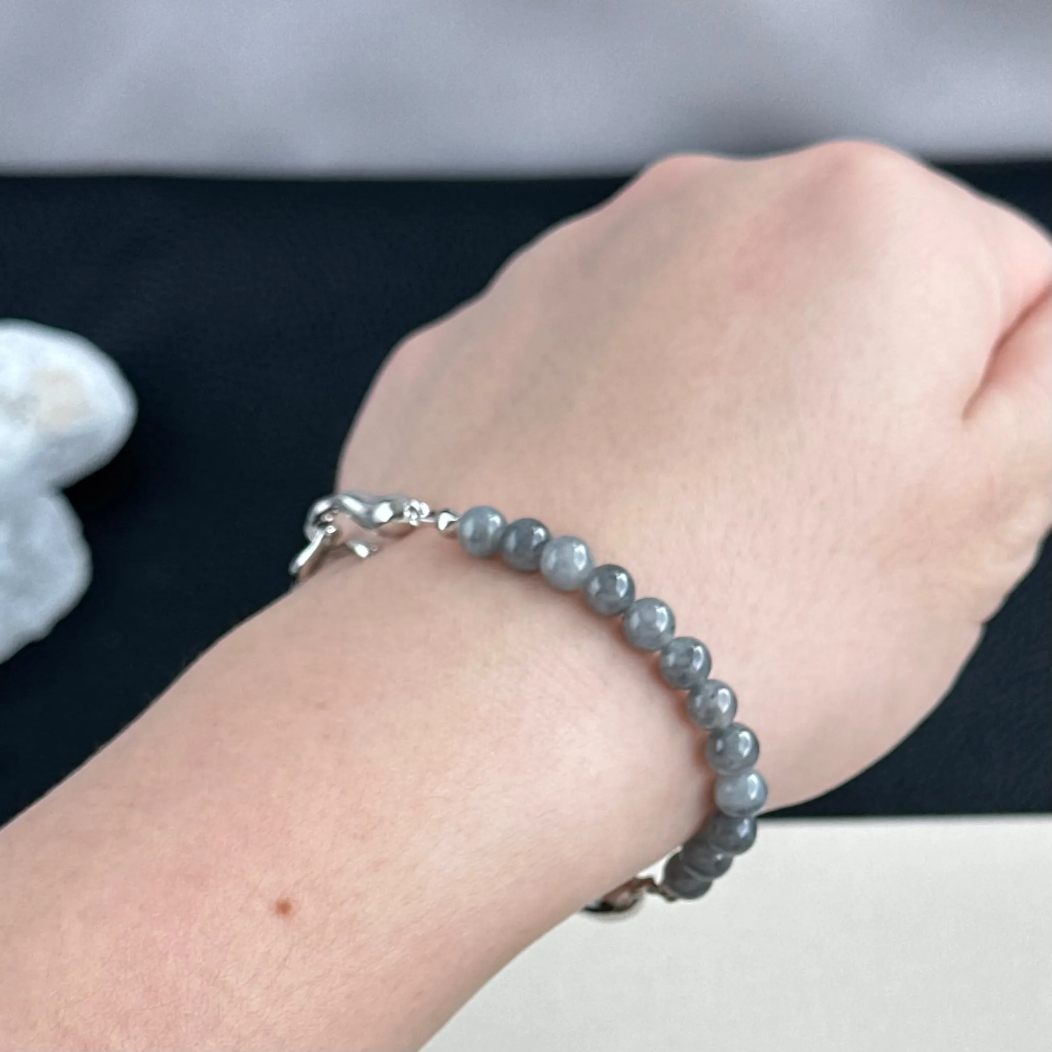 Moonshadow Arc Jadeite Cuff Bracelet