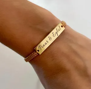 Personalized Bar Bracelet