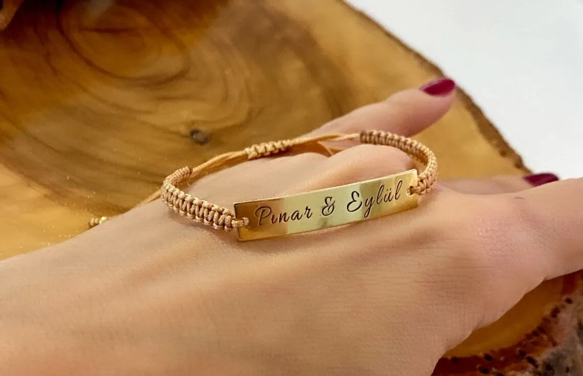 Personalized Bar Bracelet