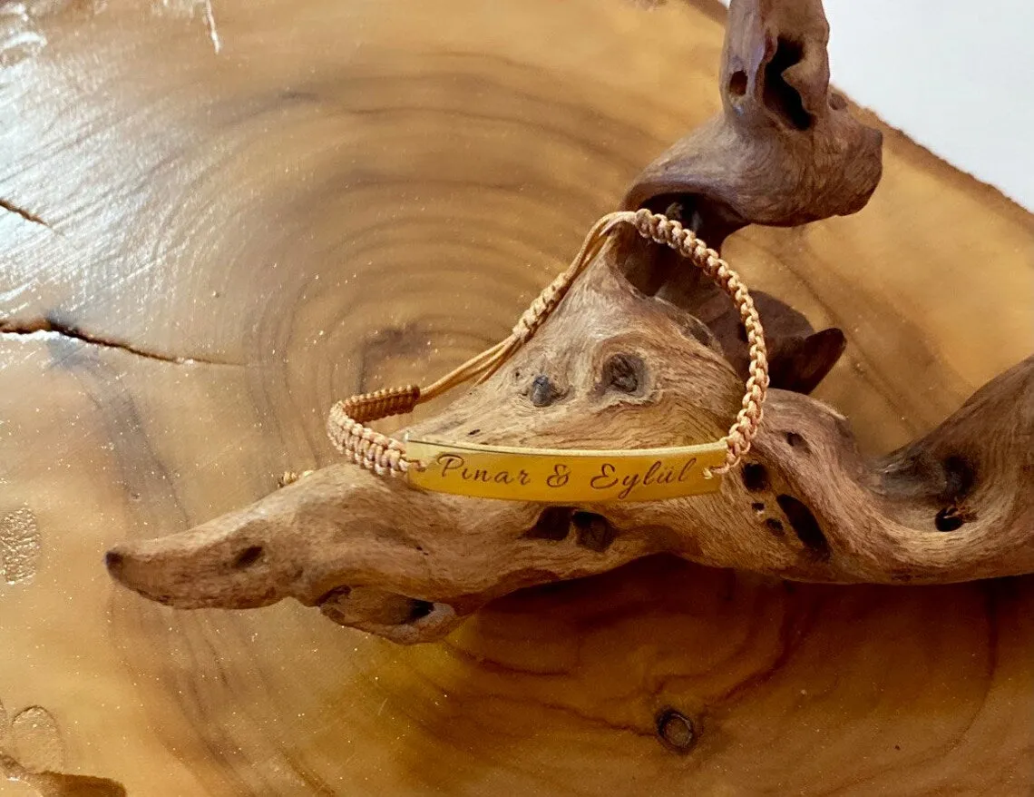 Personalized Bar Bracelet