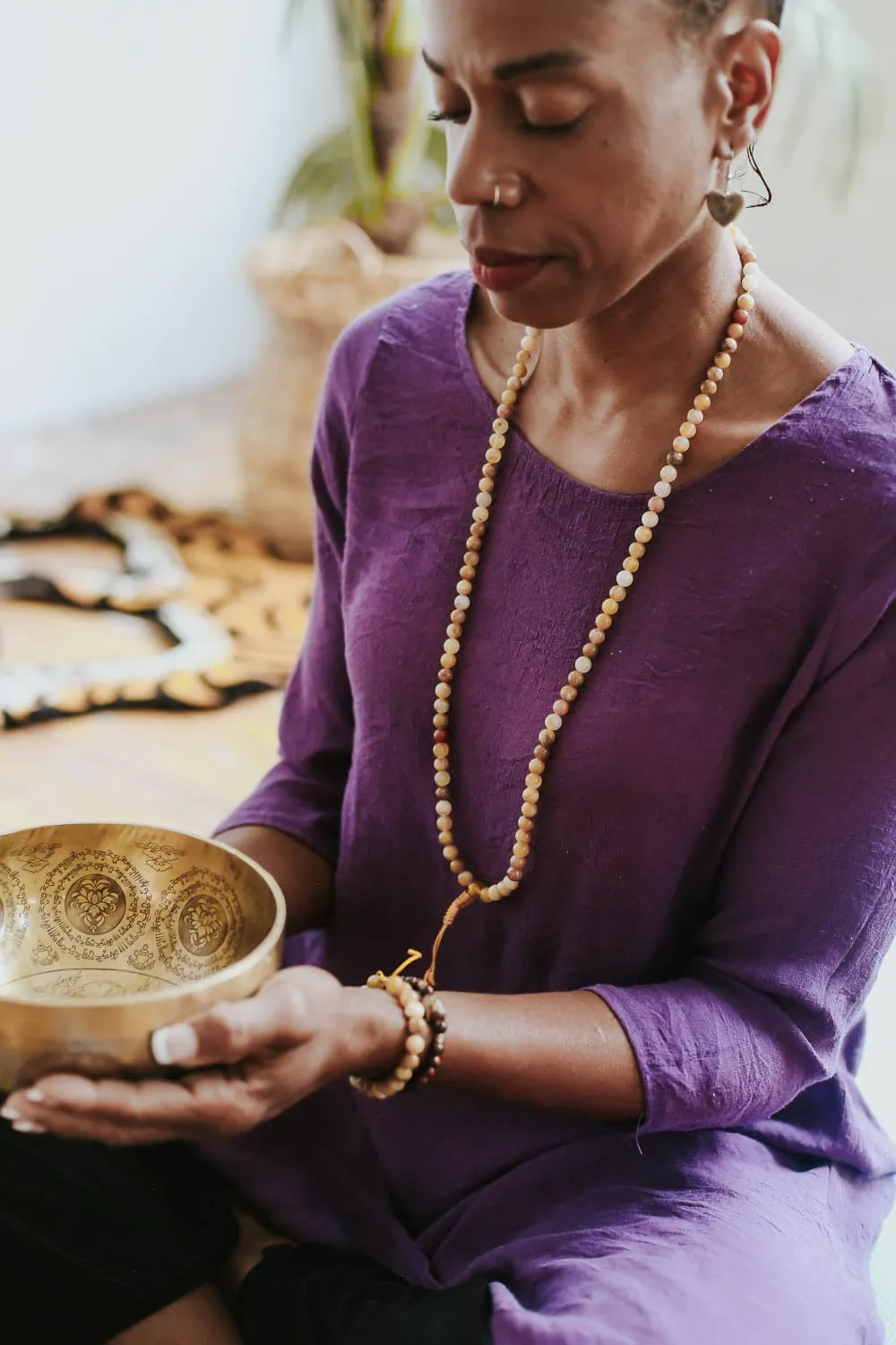 Self-Confidence Yellow Jade Wrist Mala
