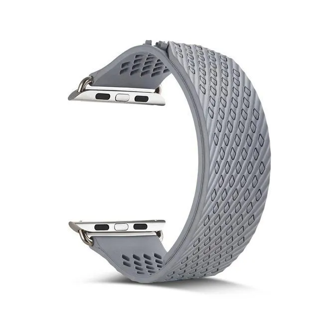 Silicone Sport Band Series Weave Rubbers Strap Wristband Belt