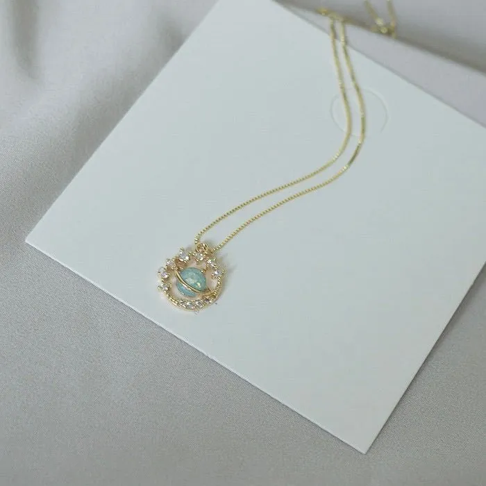 Starlit Aurora Necklace (Solid Silver)