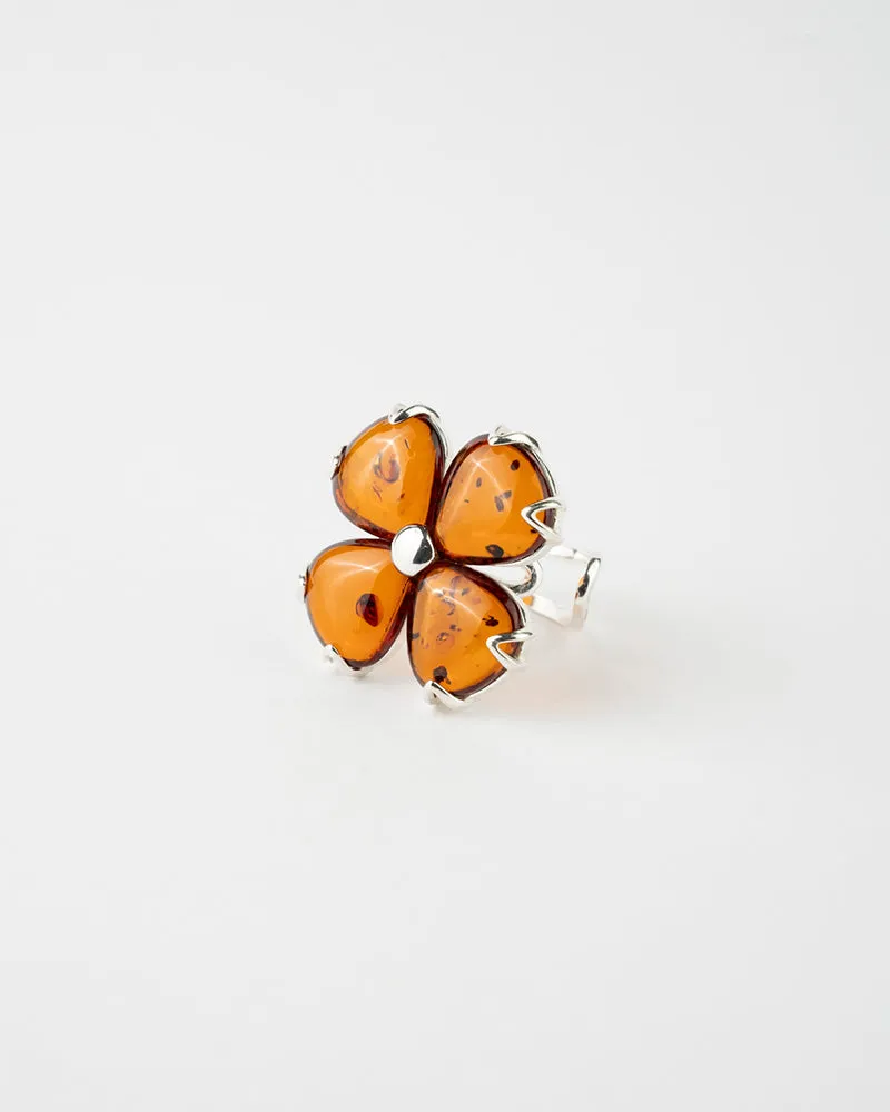 Statement Flower Adjustable Ring