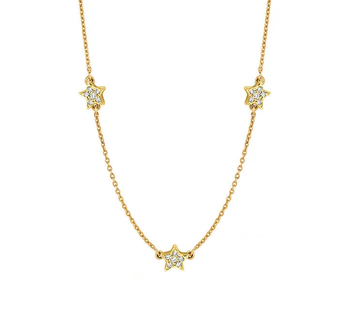 Stud, Bracelet & Necklace Star Set