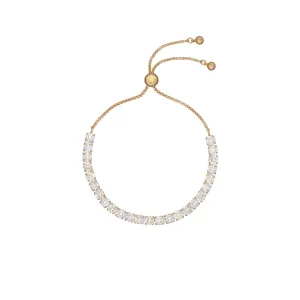 ted baker melrah icon gold tone crystal slider bracelet