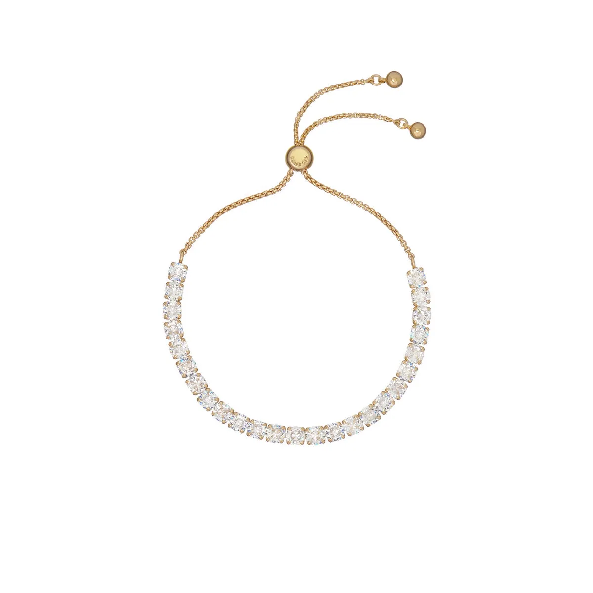 ted baker melrah icon gold tone crystal slider bracelet