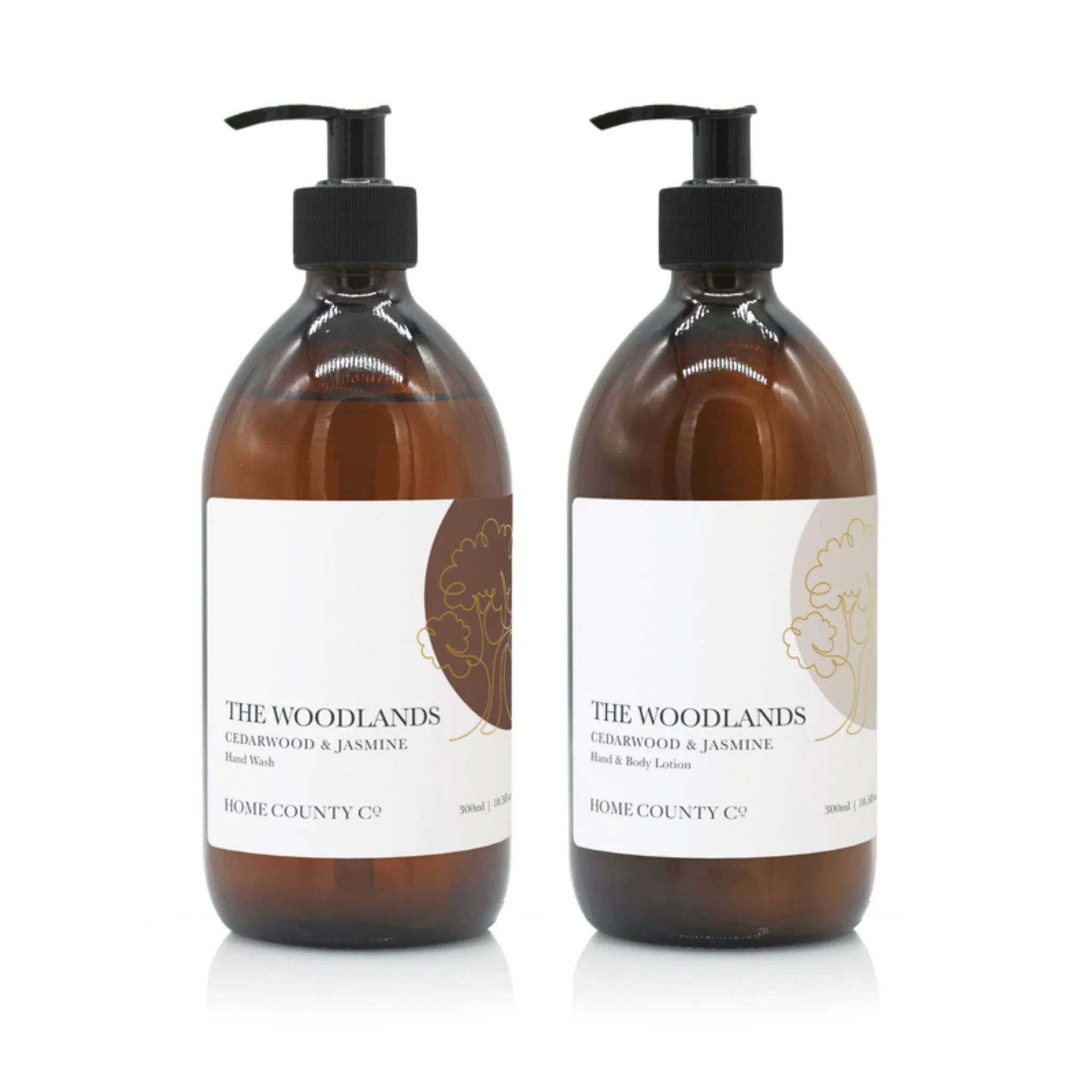 The Woodlands - Cedarwood and Jasmine Hand Wash and Lotion Duo