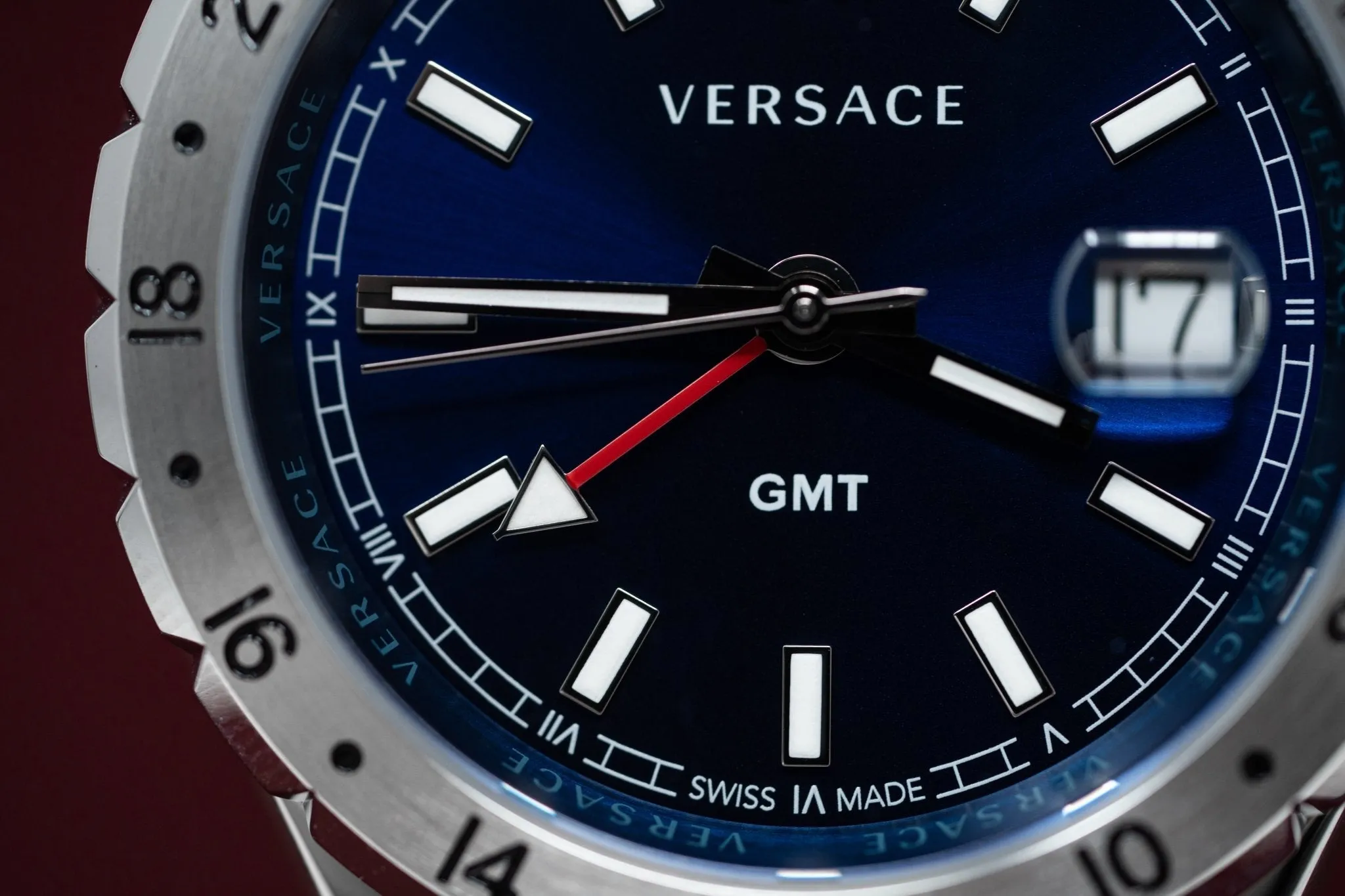 Versace Men's Watch Hellenyium GMT Blue Bracelet V11010015