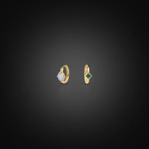 Yellow Gold 18K Open-Back Earrings