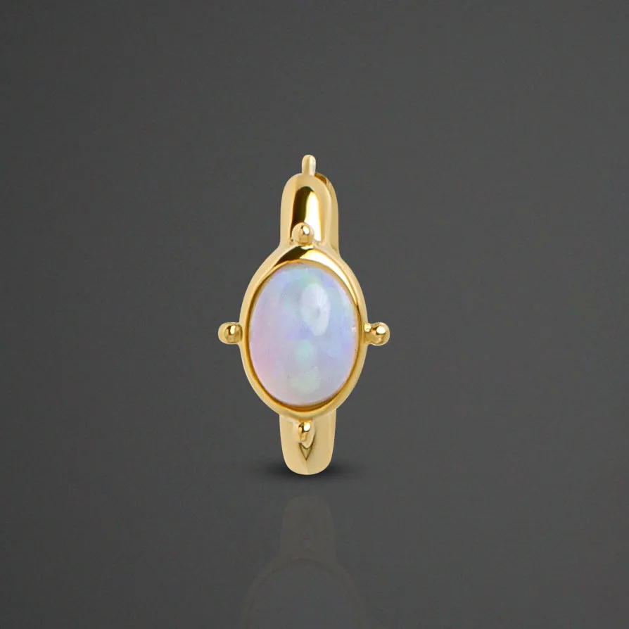Yellow Gold 18K Open-Back Earrings
