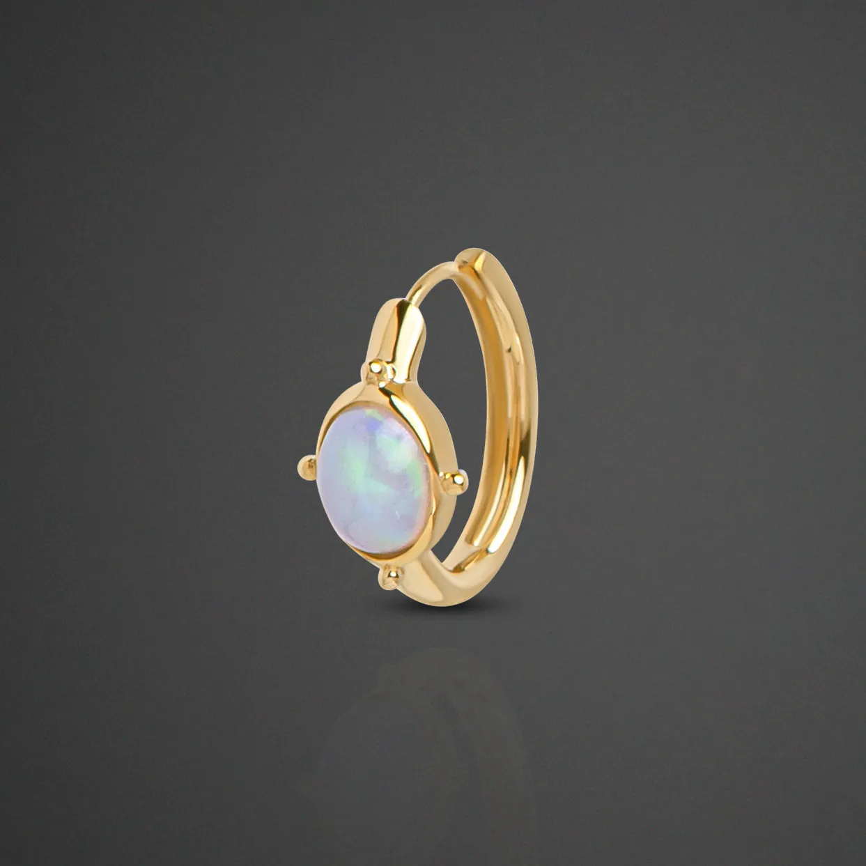 Yellow Gold 18K Open-Back Earrings